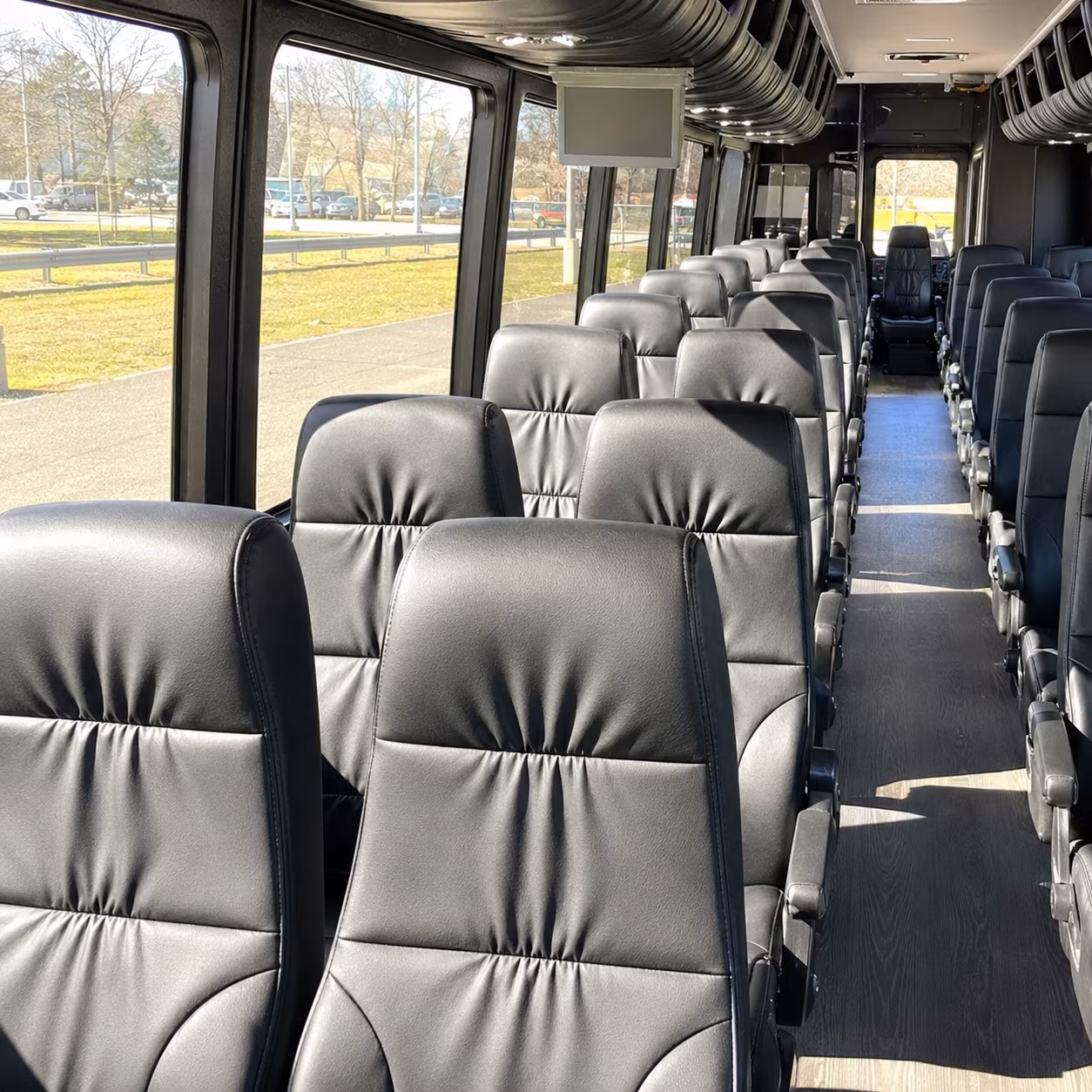 Jacksonville Airport Shuttle & Transportation party bus interior