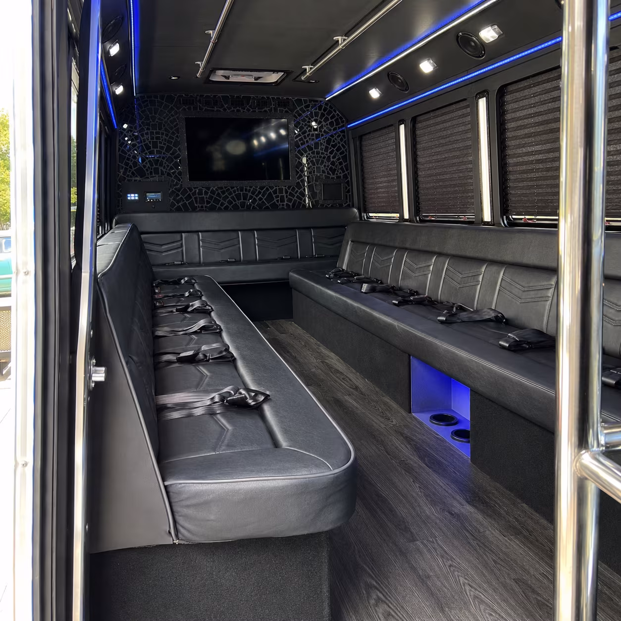 Jacksonville Bachelor & Bachelorette Transportation party bus exterior