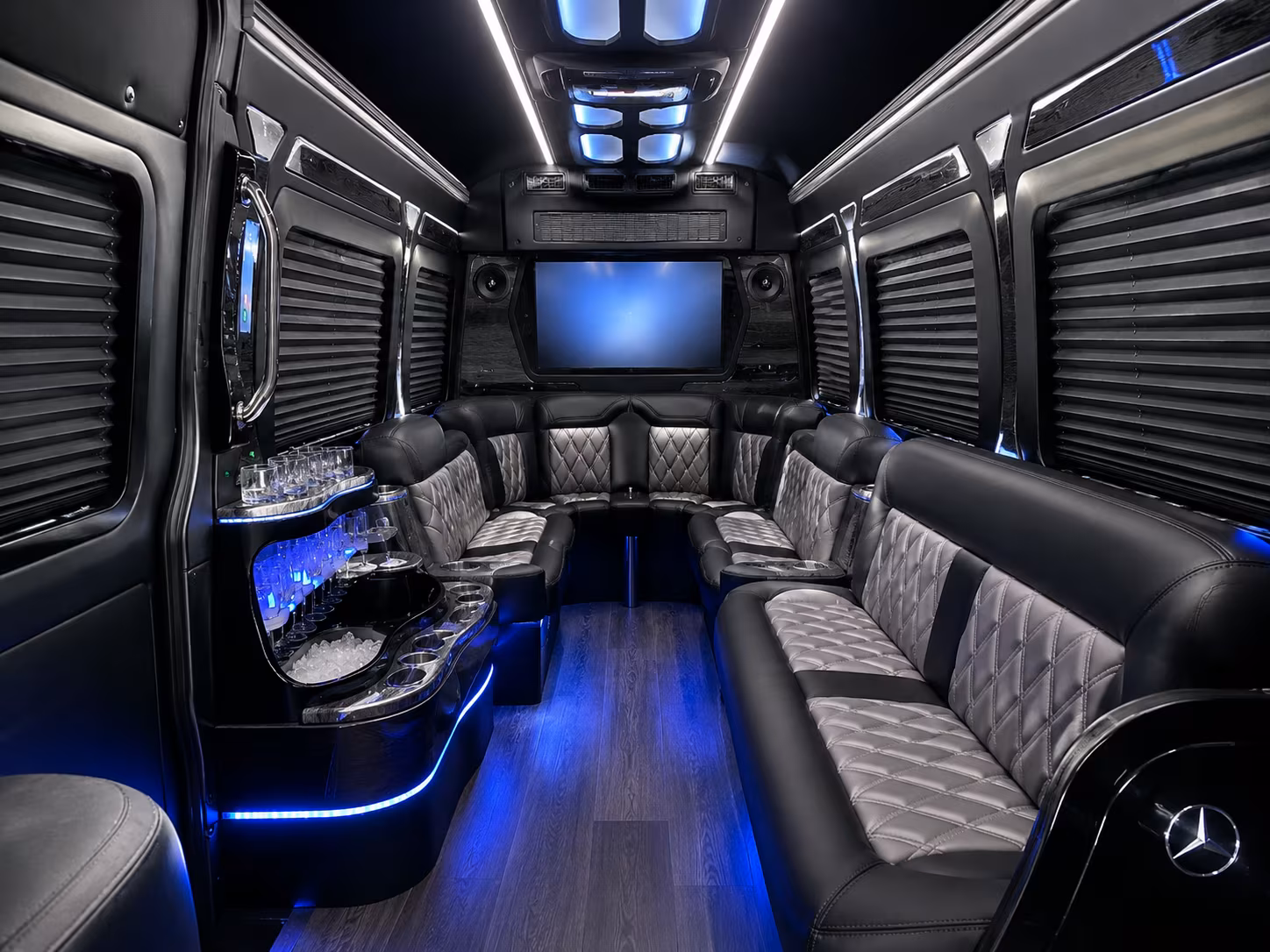 Jacksonville Corporate Transportation party bus exterior