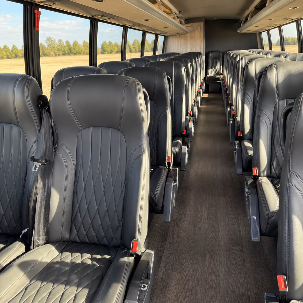 Jacksonville Corporate Transportation party bus interior