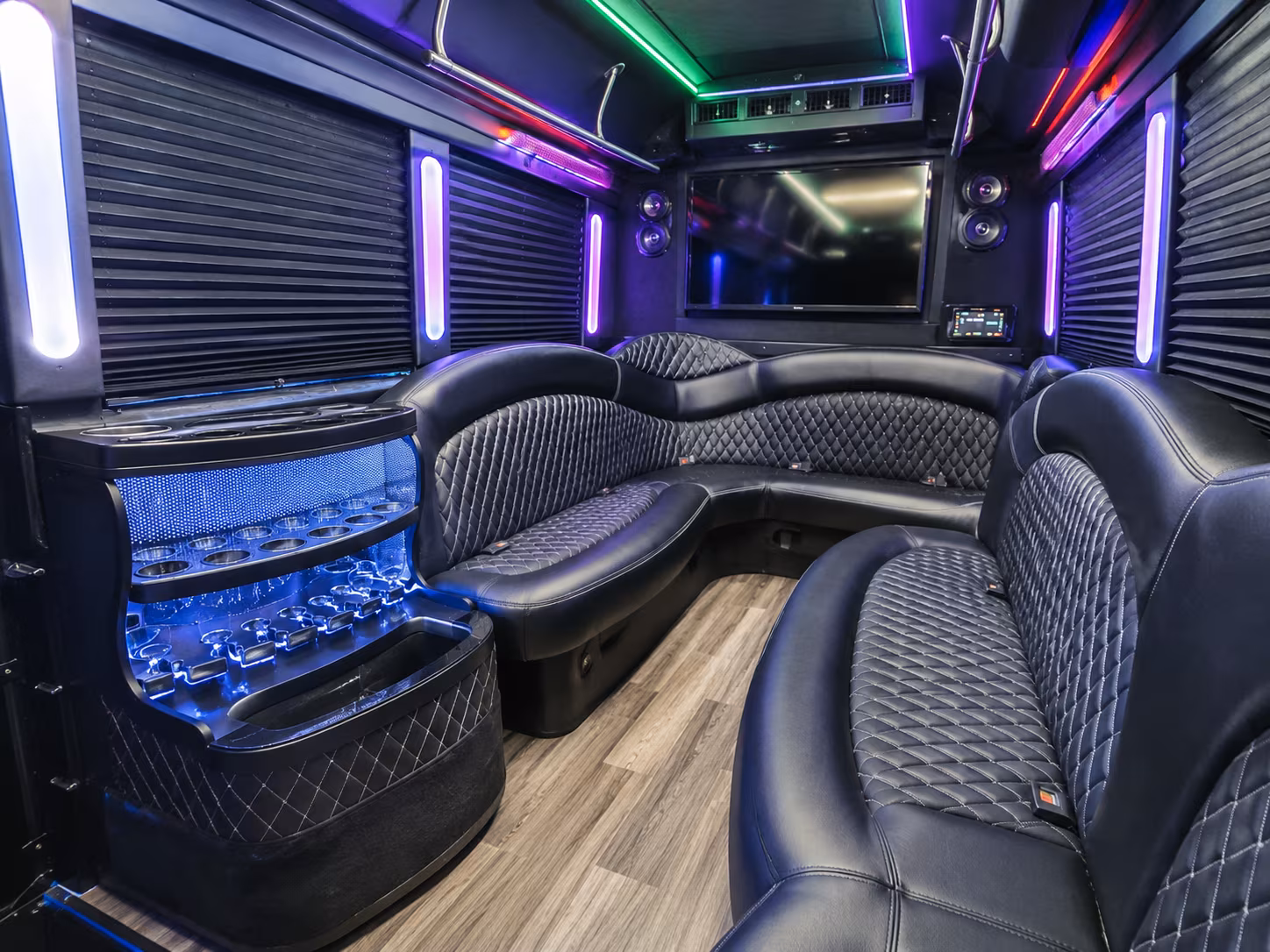 Jacksonville Private Event Transportation party bus exterior