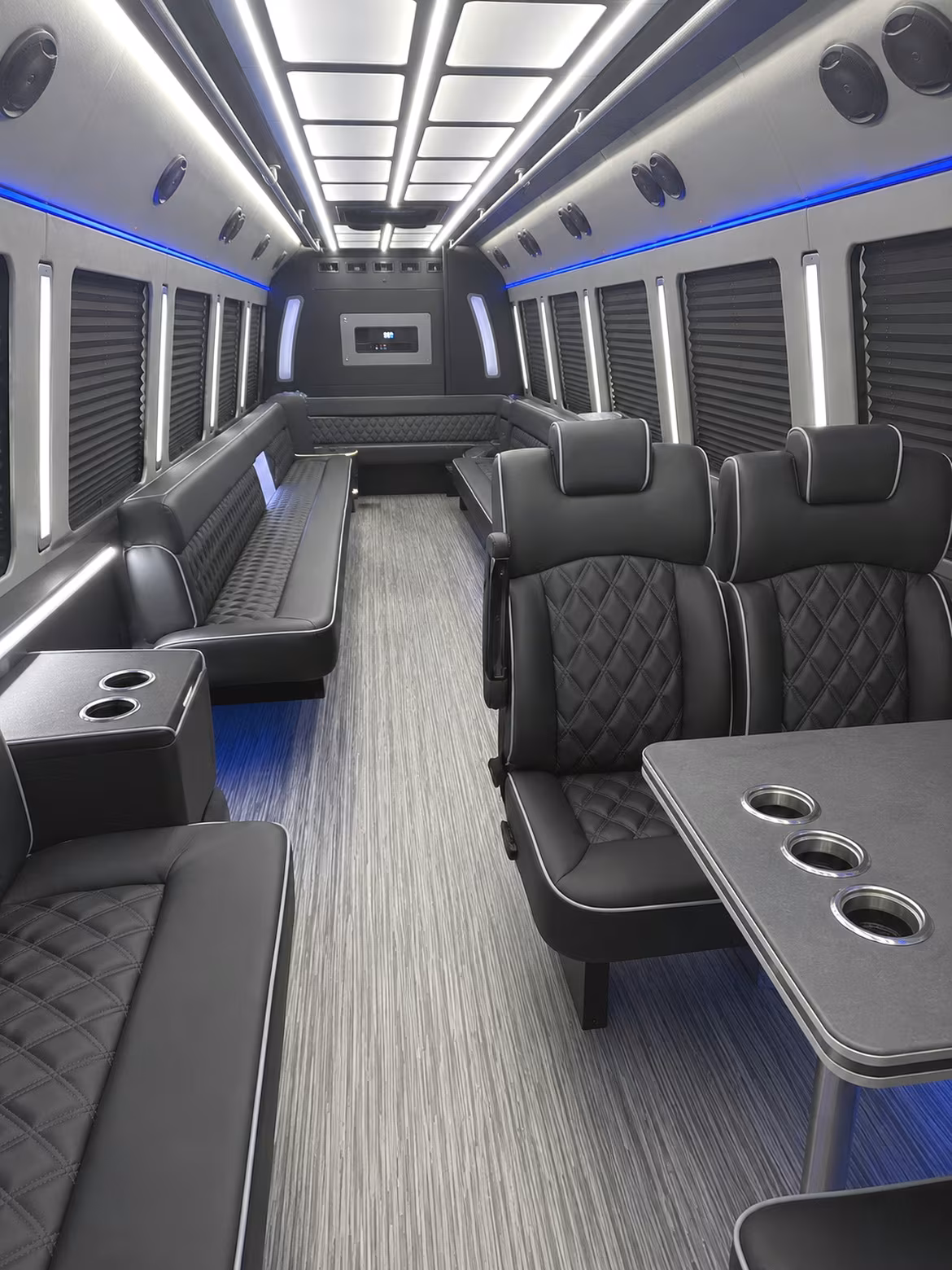 Jacksonville Prom & Homecoming Transportation party bus interior