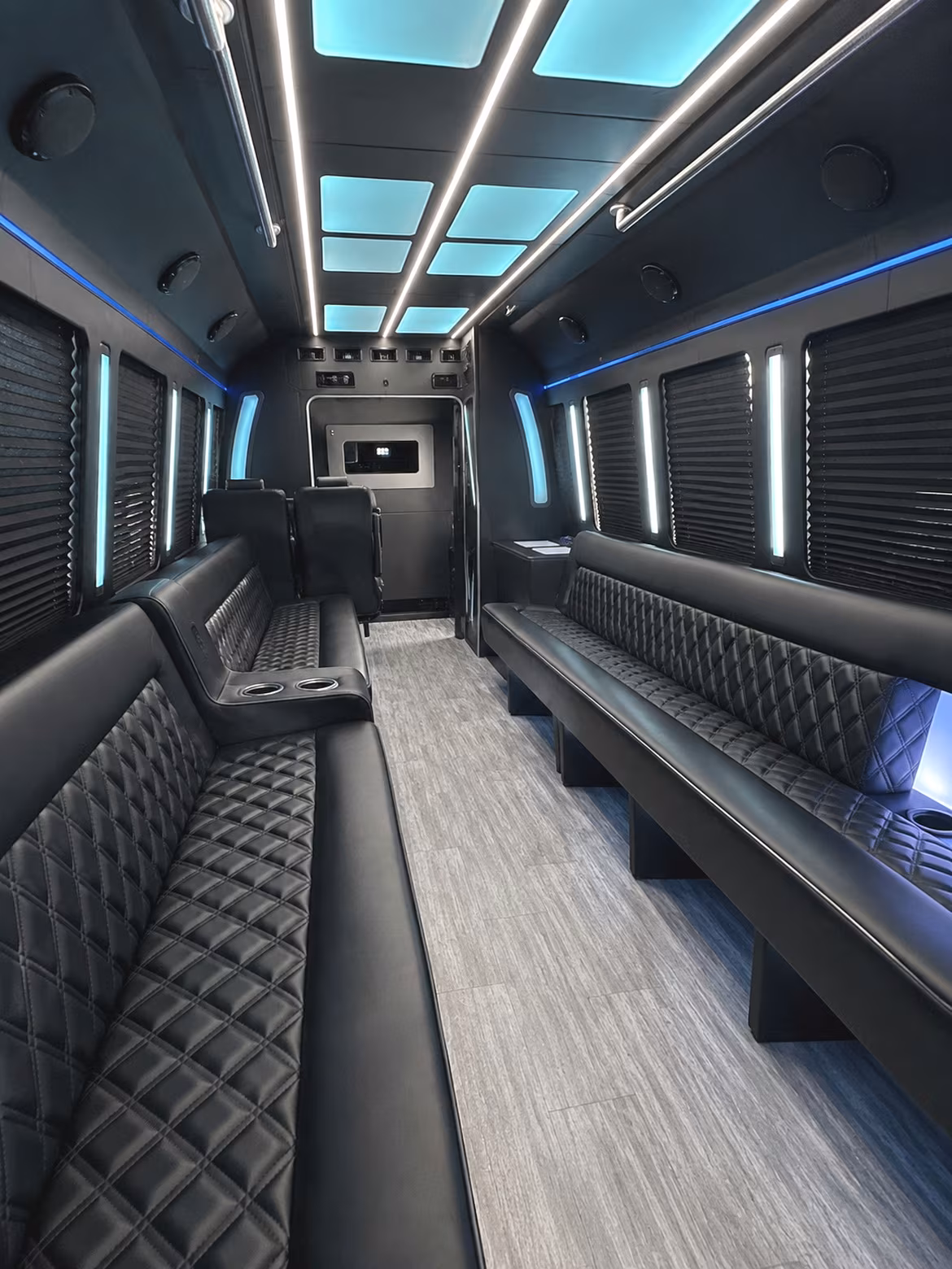 Jacksonville Sporting Event Transportation party bus interior