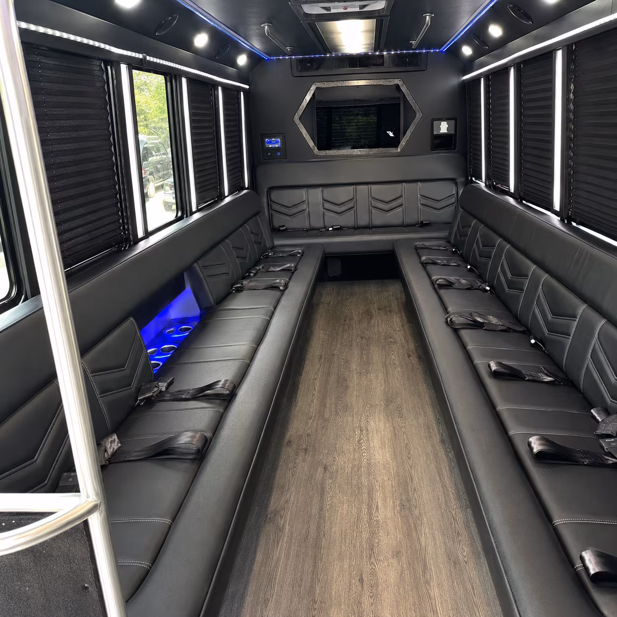 Jacksonville Wedding Transportation onboard seating