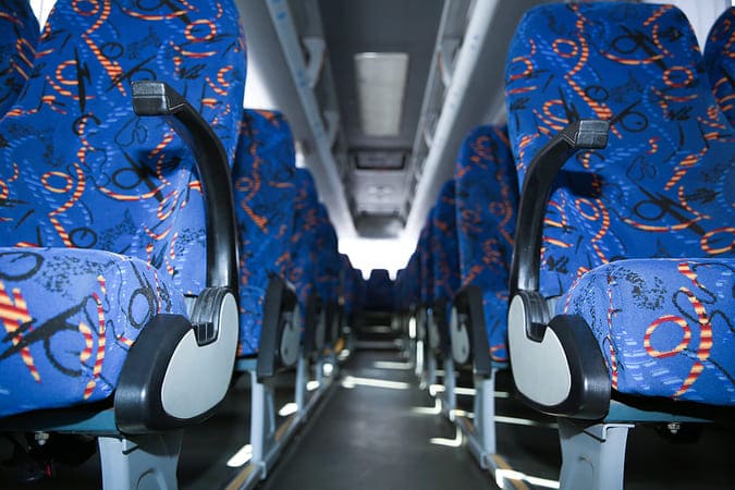 Jacksonville 47-56 Passenger Charter Buses Interior
